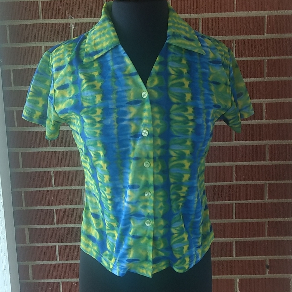 Vintage Tie Dye Pattern Shirt
